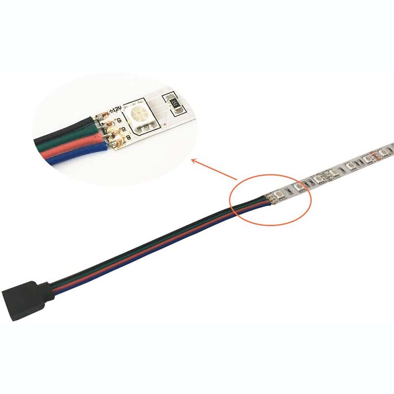 3.93 inch 4-Pin RGB 5-Pin RGBW Extension Wire Connector Electric Cable Cord For 5050 RGB/RGBW LED Strip Lights 3.93 inch 4-Pin RGB 5-Pin RGBW Extension Wire Connector Electric Cable Cord For 5050 RGB/RGBW LED Strip Lights